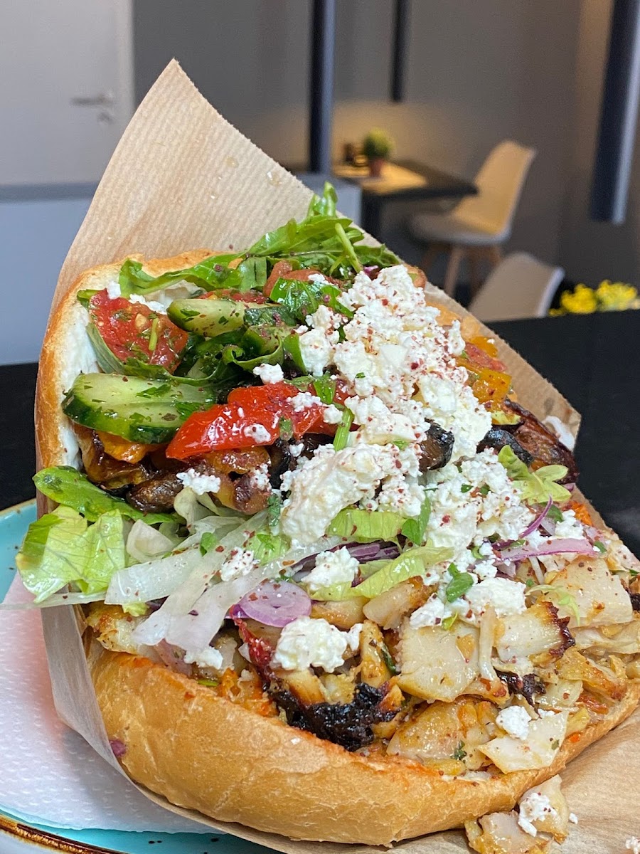 Gemüse Kebab am Hauptbahnhof