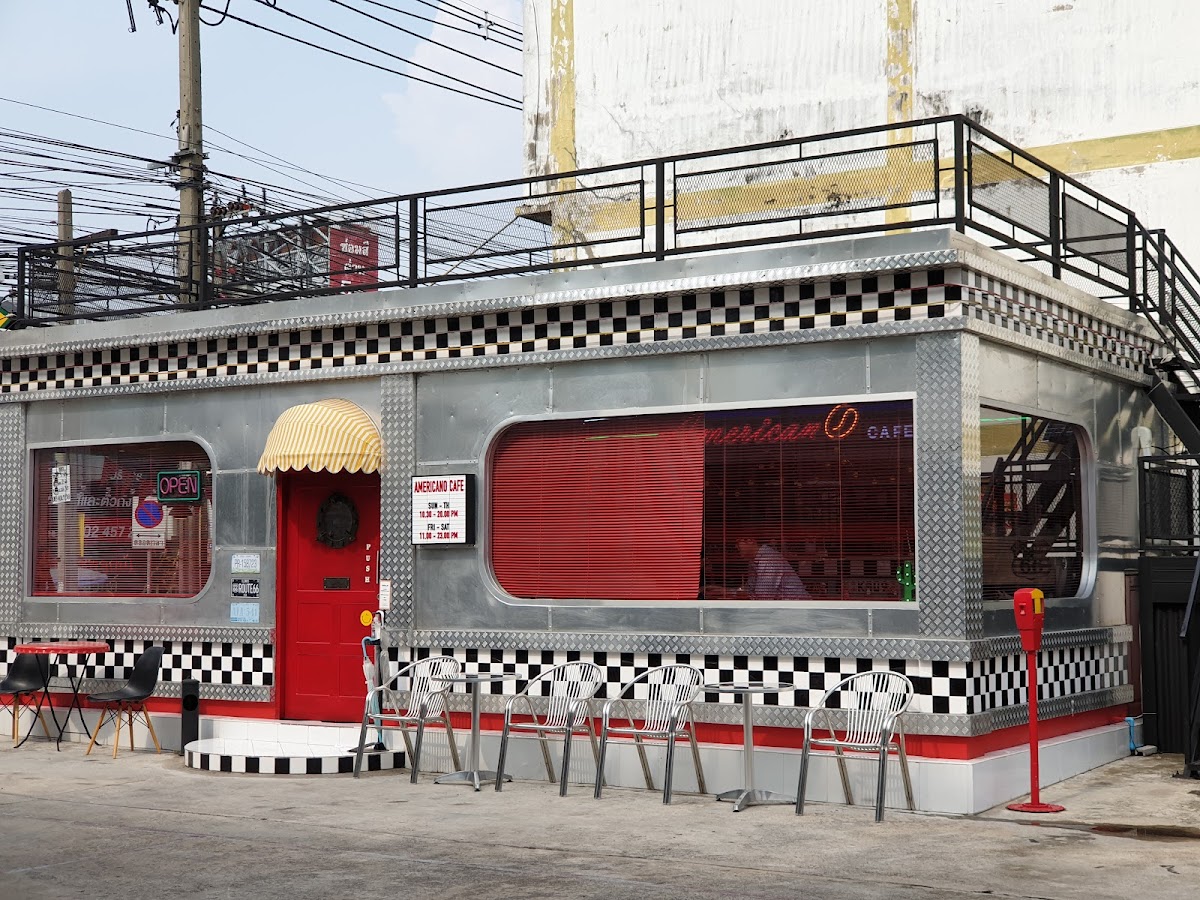Americano_cafe ร้านกาแฟ เบอเกอร์สไตล์อเมริกัน